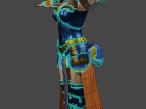 Fantasy Female Valkyrie 3D Character 3D Model