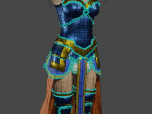 Fantasy Female Valkyrie 3D Character 3D Model
