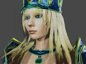Fantasy Female Valkyrie 3D Character 3D Model