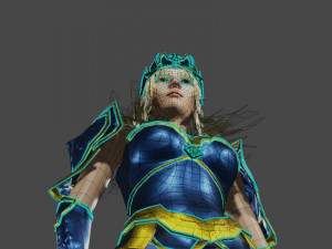 Fantasy Female Valkyrie 3D Character 3D Model