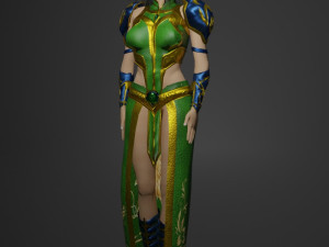 Female Forest Guardian 3D Character Modelo 3D