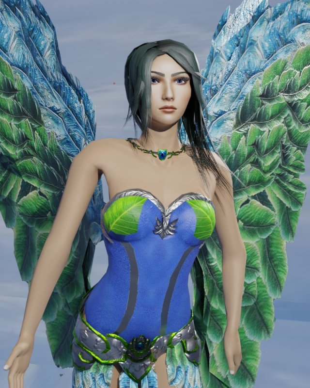 Fairy Enchantress 3D Character Game Ready 3D Model .c4d .max .obj .3ds .fbx .stl .blend 
