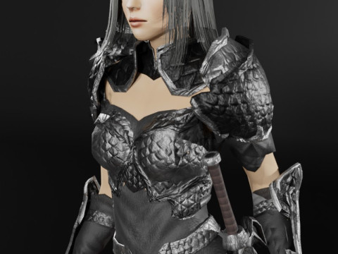Dragon Rider - 3D Character Game Ready 3D Модель
