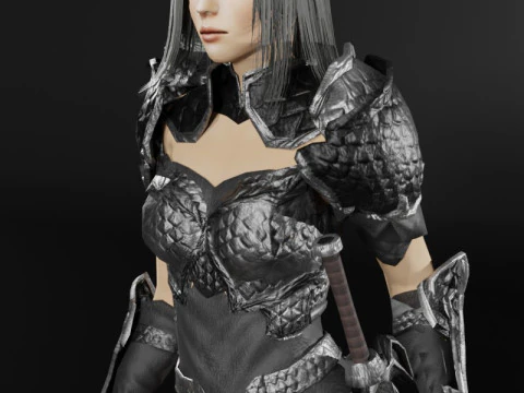 Dragon Rider - 3D Character Game Ready 3D Model