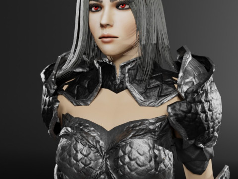 Dragon Rider - 3D Character Game Ready 3D Модель