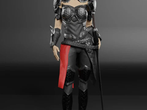 Dragon Rider - 3D Character Game Ready 3D Model