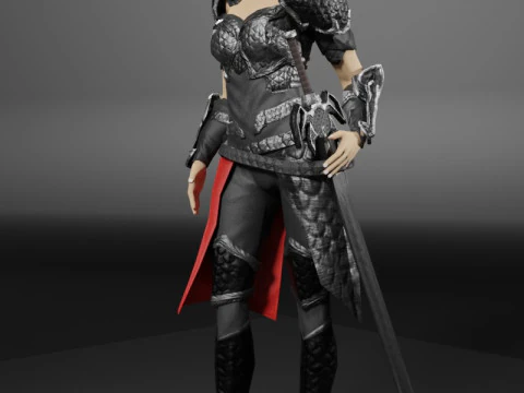 Dragon Rider - 3D Character Game Ready 3D Model