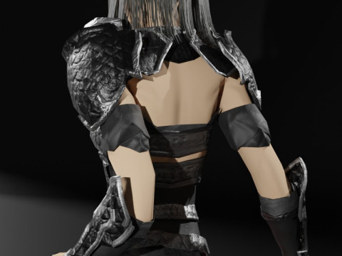 Dragon Rider - 3D Character Game Ready 3D Модель