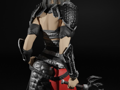 Dragon Rider - 3D Character Game Ready 3D Модель