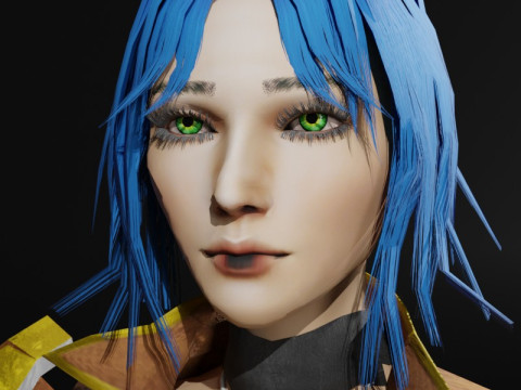 Steampunk Adventurer Game Character 3D Model