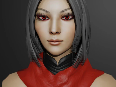 Shadow Dancer Game Character 3D Model
