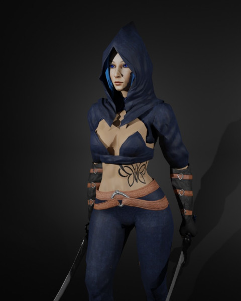 Vengeful Phantom Game Character 3D Model .c4d .max .obj .3ds .fbx .stl .blend 