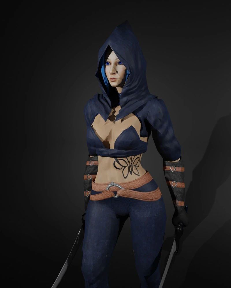Personagem do Jogo Fantasma Vingativo Modelo 3D .c4d .max .obj .3ds .fbx .stl .blend 