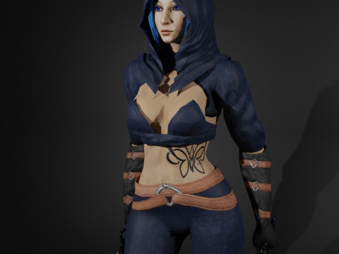 Vengeful Phantom Game Character 3D Model