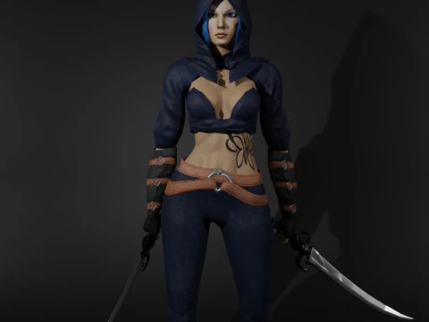 Personagem do Jogo Fantasma Vingativo Modelo 3D