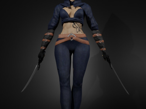 Vengeful Phantom Game Character 3D Model
