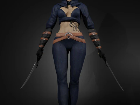 Personagem do Jogo Fantasma Vingativo Modelo 3D