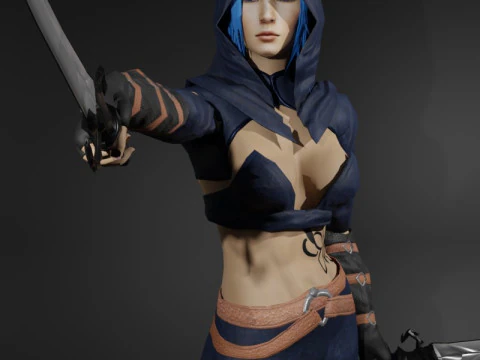 Personagem do Jogo Fantasma Vingativo Modelo 3D