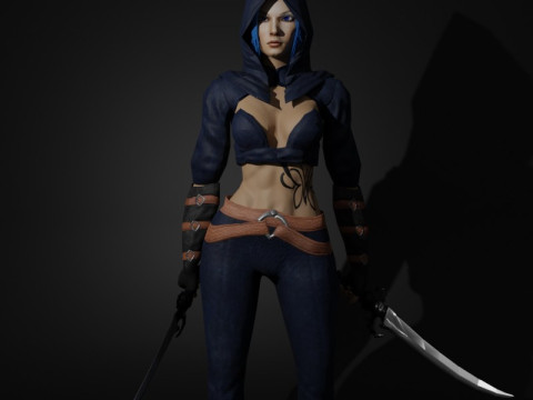 Vengeful Phantom Game Character 3D Model