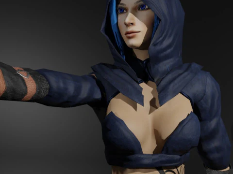 Personagem do Jogo Fantasma Vingativo Modelo 3D