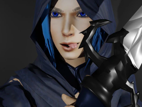 Personagem do Jogo Fantasma Vingativo Modelo 3D