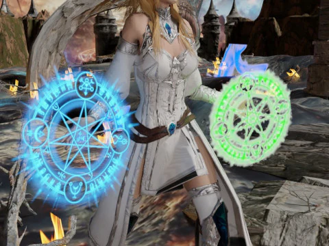 Battle Medic Female Character - Fantasy 3D Model