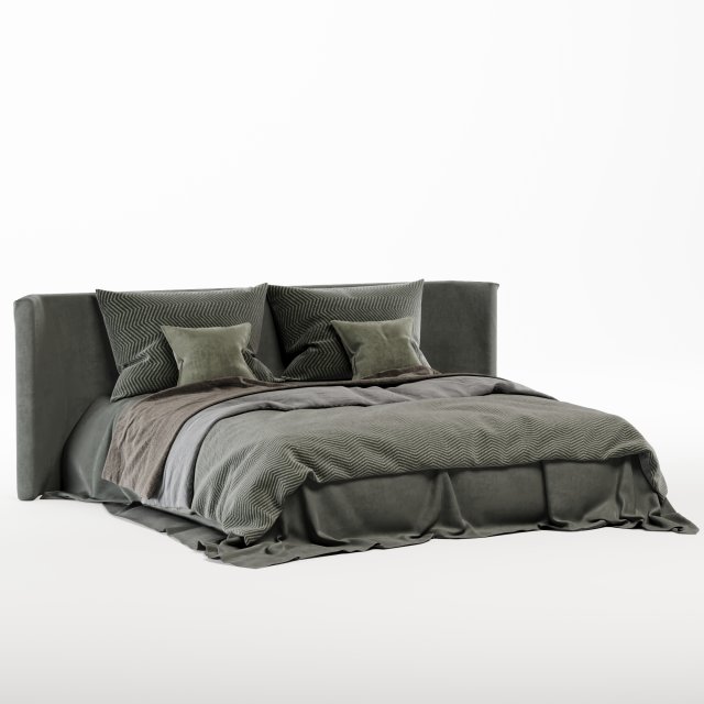 Bed Adairs Modern 3D Модель .c4d .max .obj .3ds .fbx .stl .blend 