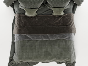 Bed Adairs Modern 3D Модель
