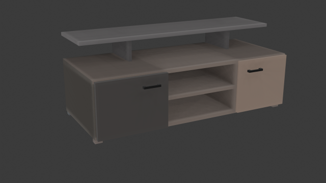 Tv Stand in a modern interior 3D मॉडल .c4d .max .obj .3ds .fbx .stl .blend 
