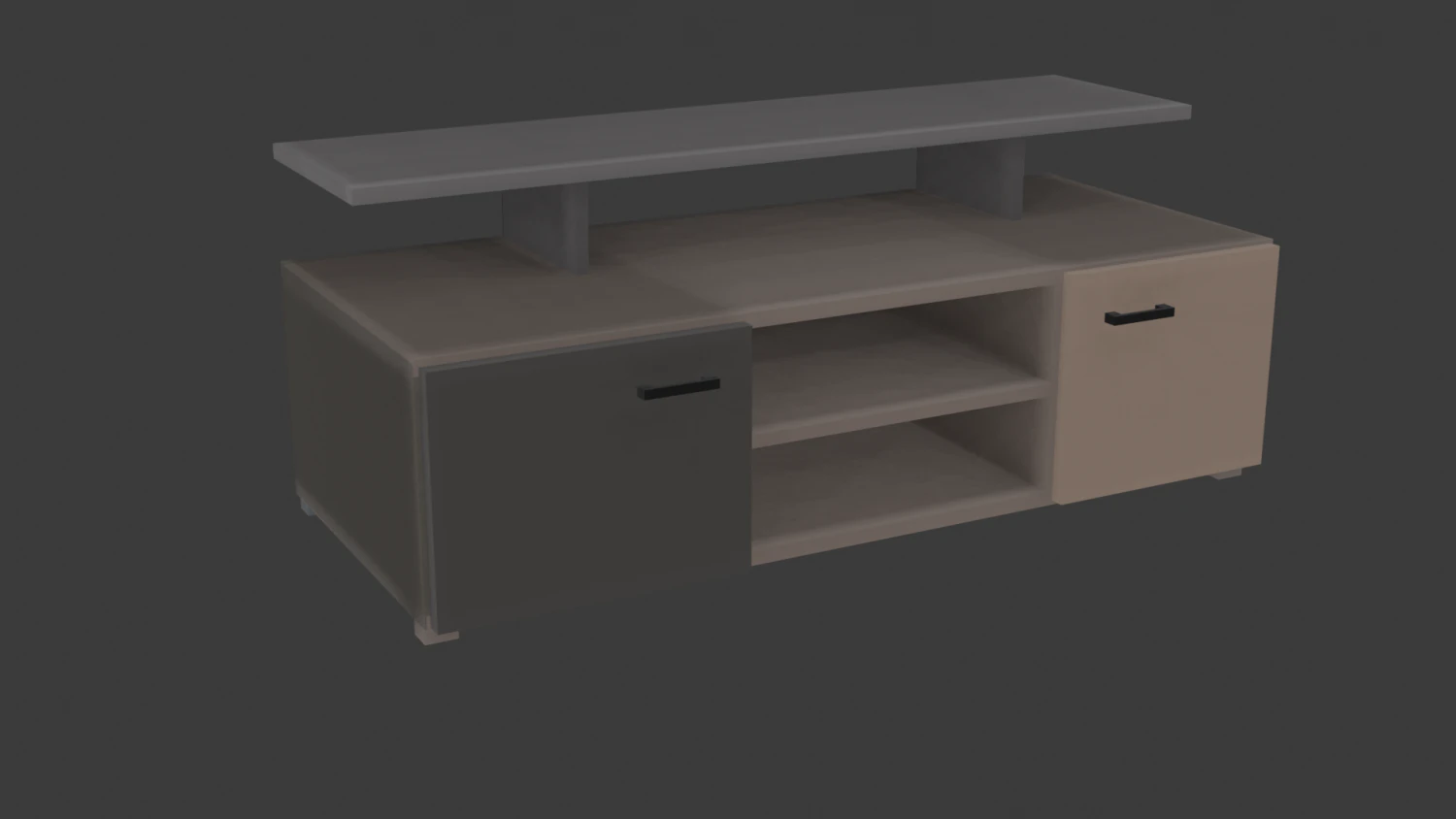 Tv Stand in a modern interior 3D Model .c4d .max .obj .3ds .fbx .stl .blend 