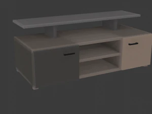 Meuble TV dans un int&eacute;rieur moderne Modèle 3D