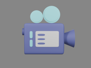 Camera low-poly 3D-Modell