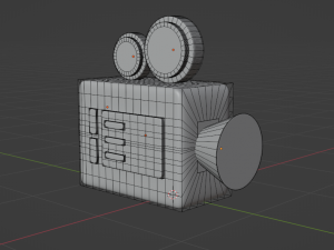Camera low-poly Model 3D