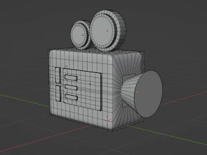 Camera low-poly 3D Model