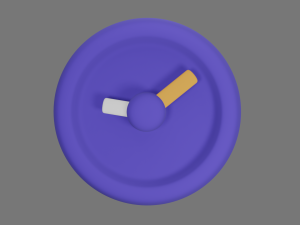 Wall clock low-poly Modèle 3D