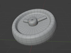 Wall clock low-poly 3D Model