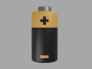 Battery low-poly 3Dモデル
