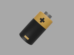 Battery low-poly 3D Model