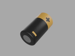 Battery low-poly 3D Model