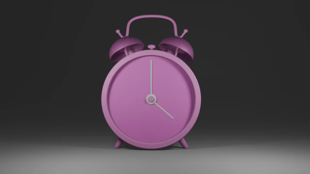 Alarm clock Low-poly 3D Model .c4d .max .obj .3ds .fbx .stl .blend