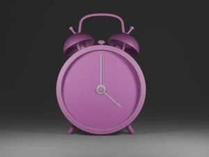 Alarm clock Low-poly 3D Model