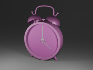 Alarm clock Low-poly Modello 3D