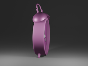 Alarm clock Low-poly Modello 3D