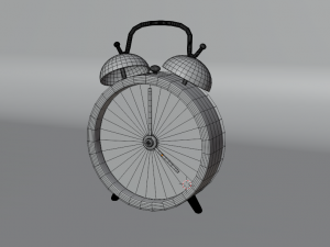 Alarm clock Low-poly Modello 3D