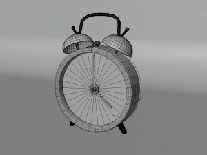 Alarm clock Low-poly 3D Model