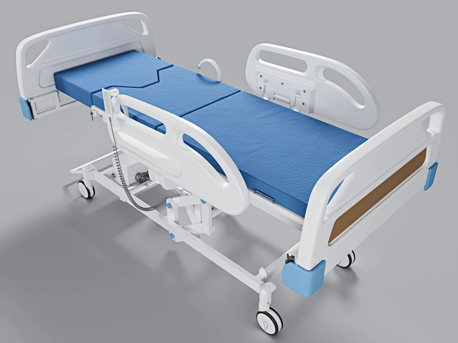 Hospital bed 3D Model .c4d .max .obj .3ds .fbx .stl .blend 