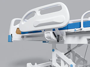Hospital bed 3D Model
