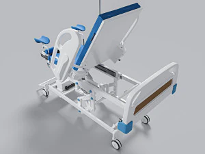 Hospital bed 3D Model
