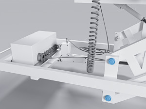 Hospital bed Model 3D