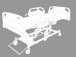 Hospital bed 3D Model